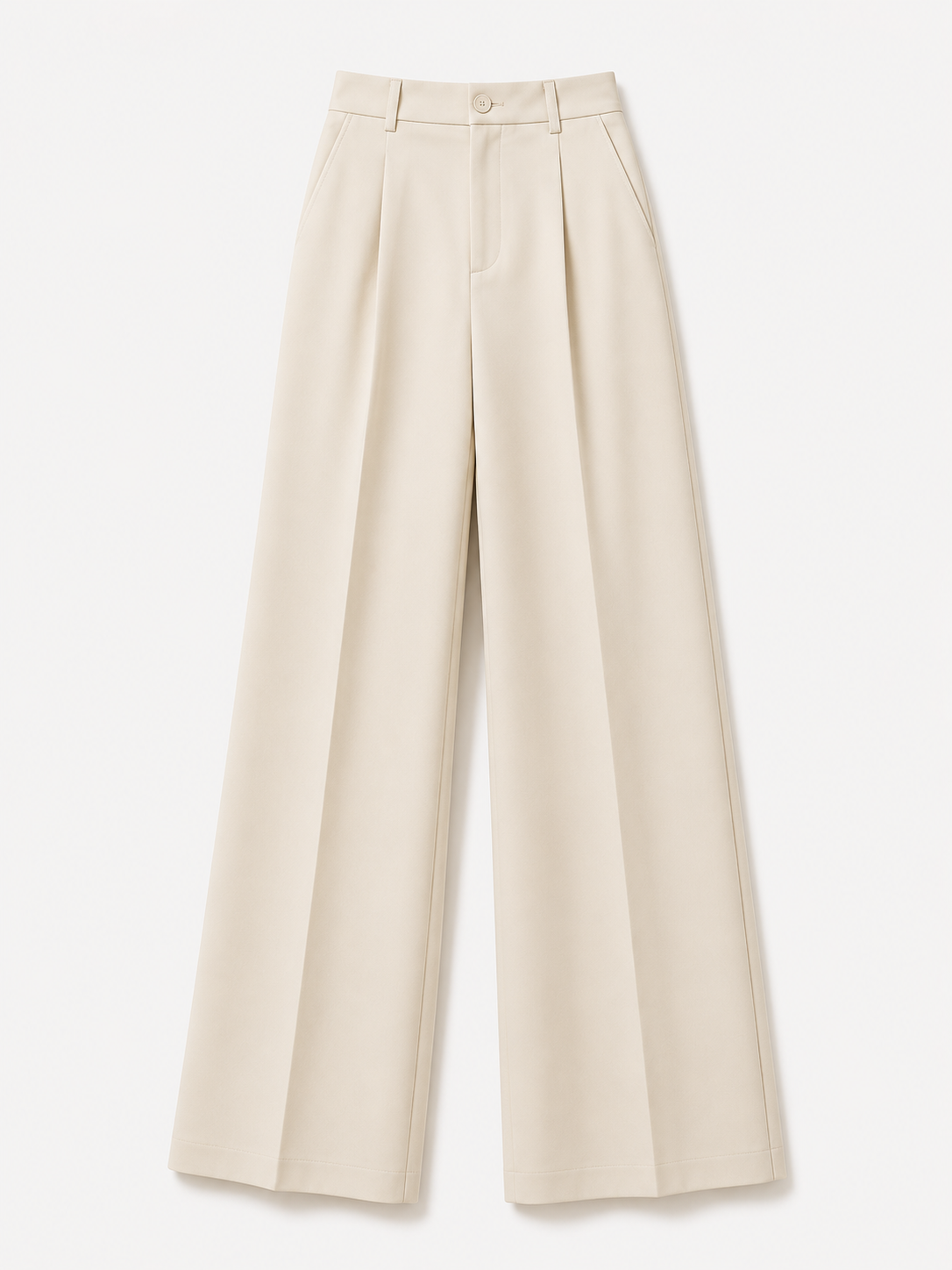 High Waist Wide Leg Trousers