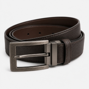 Textured Buckle Casual Belt